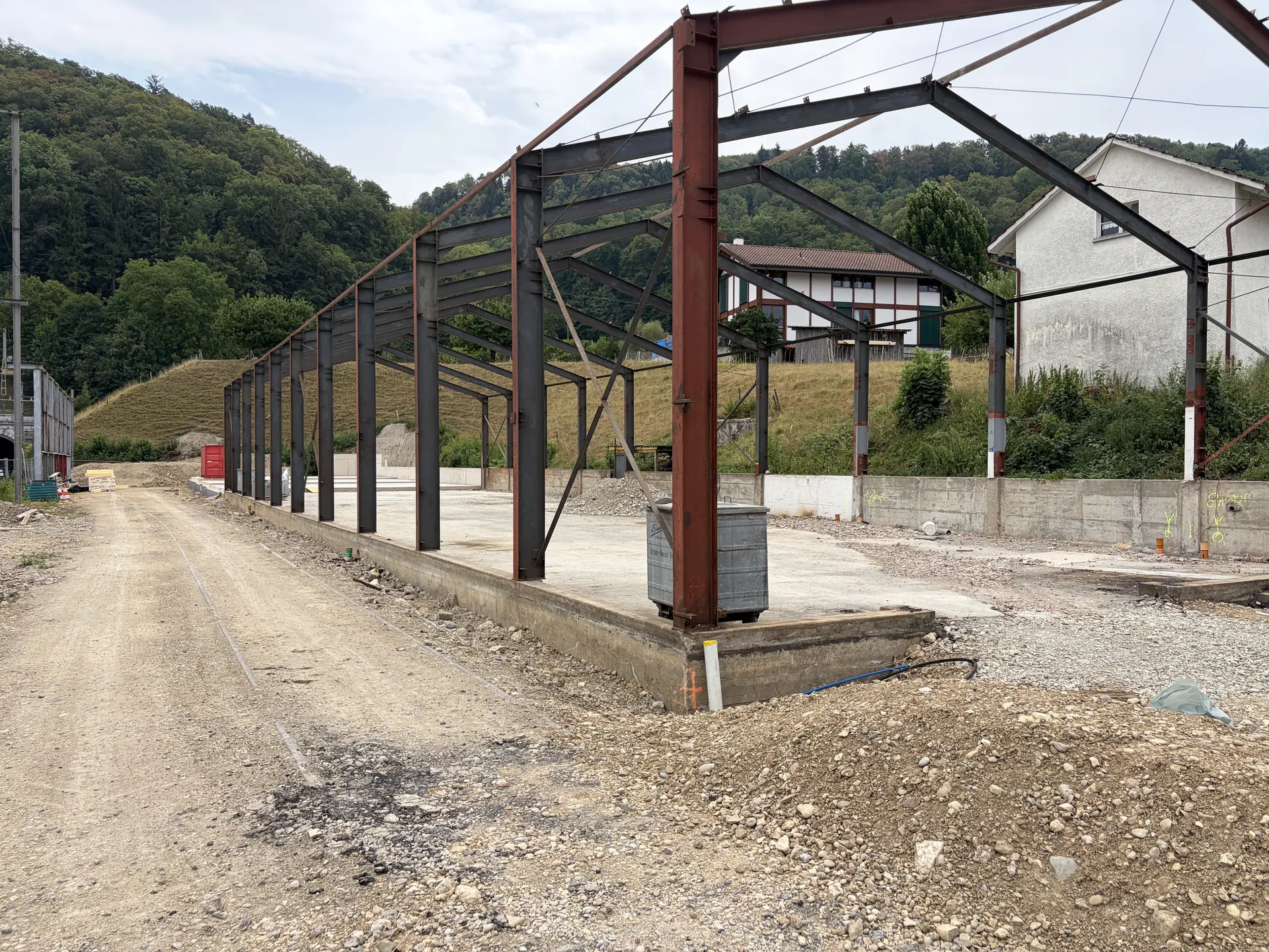 Gewerbezentrum Homburg: die Struktur steht frei
